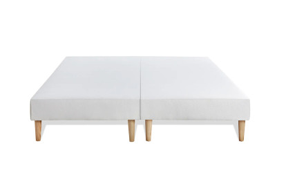Pack lit complet 160x200 cm - Matelas + 2 Sommiers Blancs + 2 oreillers + Couette - Le Cosy