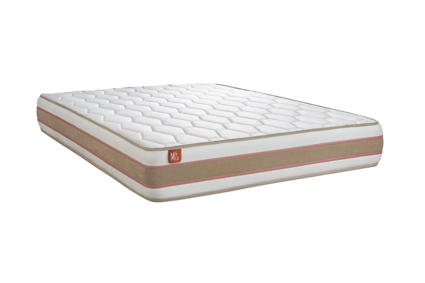 Ensemble Matelas Sommier 200x200 cm - 2 Sommiers Blanc - Le Délicat