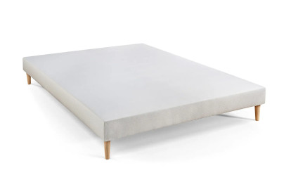 Ensemble Matelas Sommier 160x200 cm - Sommier Blanc (déjà monté) - Le Doux